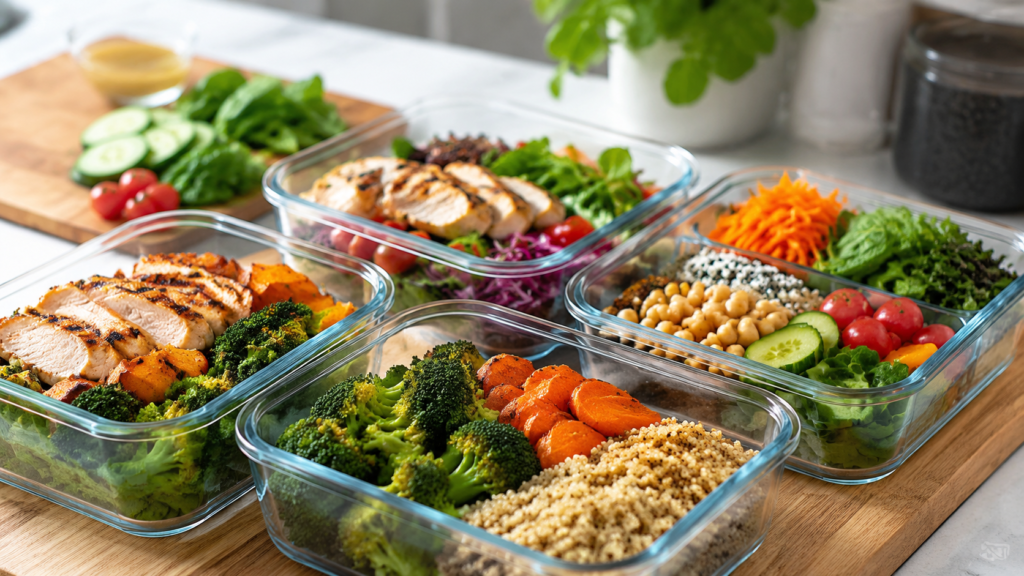 Prato saudável com alimentos de verdade para como emagrecer com saúde