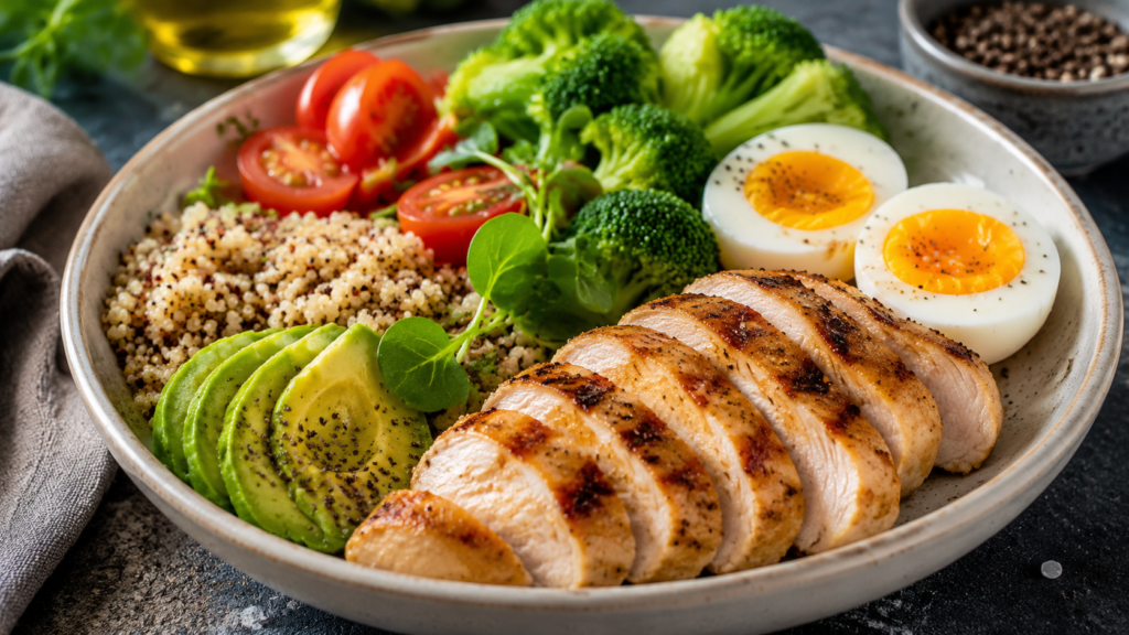 Alimentos ricos em proteínas ajudando em como acelerar o metabolismo naturalmente