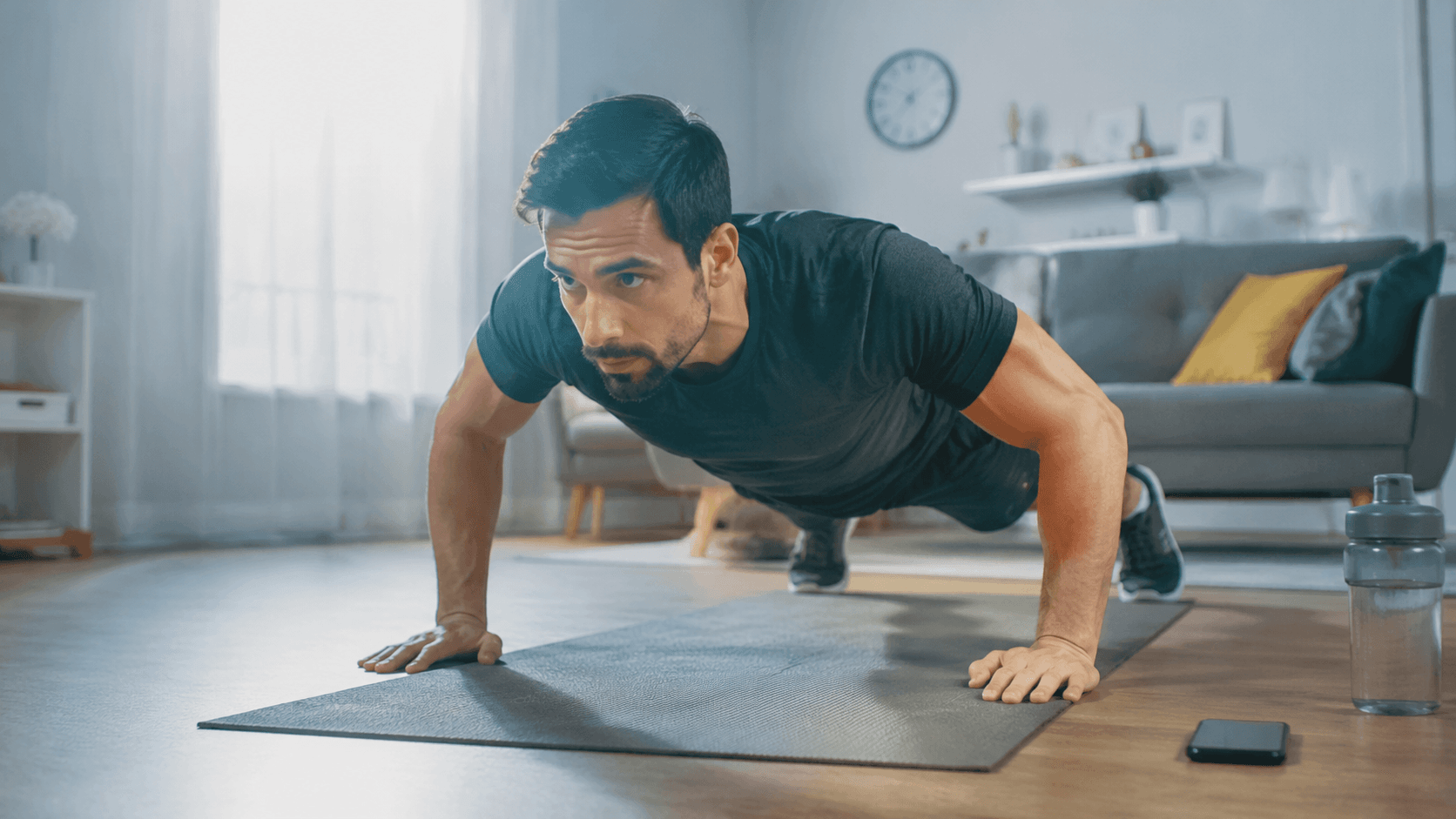 Treino em Casa Funciona? Como Definir o Corpo Sem Usar Aparelhos