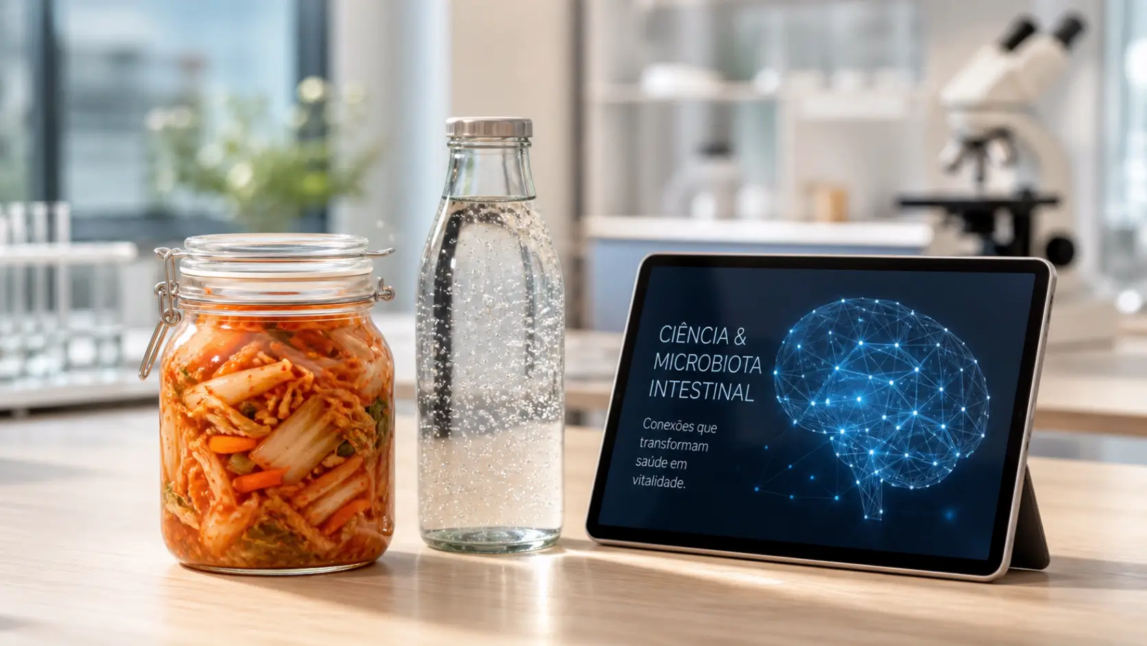 O Eixo Intestino-Cérebro: Como a Sua Microbiota Controla a Mente e a Performance